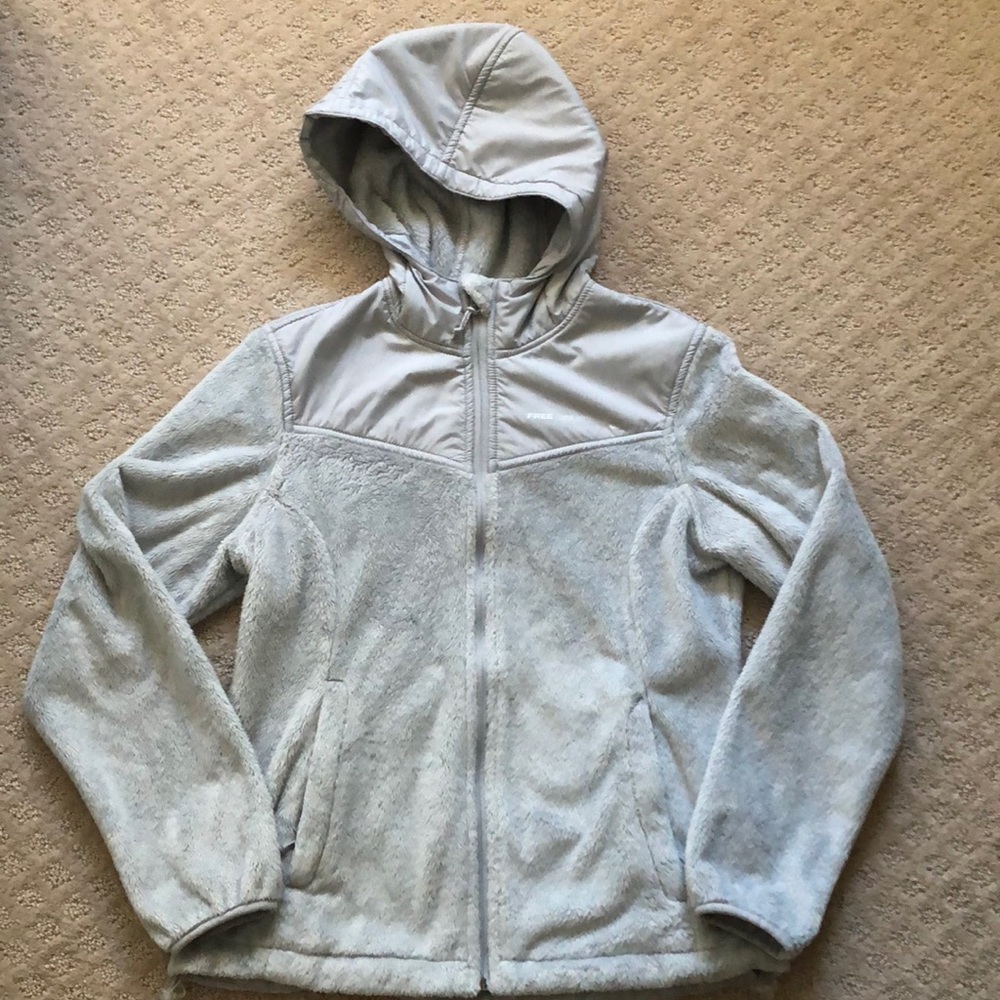 Free Country Gray Fleece Hoodie, Size Small - Picture 1 of 4